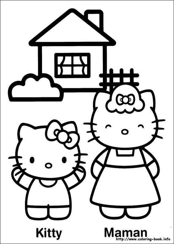 Hello Kitty coloring picture